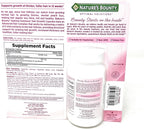 Nature's Bounty Suplemento para el Cabello con Biotina, Silicio y Arginina, 90 Cápsulas