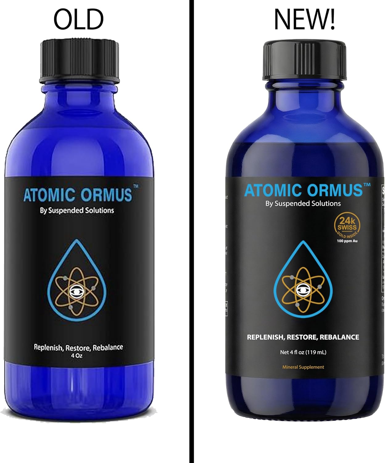 Suspended Solutions Líquido Monoatómico Oro 24K ORMUS – 118 ml (4 oz)