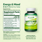 Energy & Mood Supplement – Boost Energy & Reduce Fatigue, Support Relaxation – 150 Capsules – Non-GMO, 3rd Party Tested – Innervis Nutrition