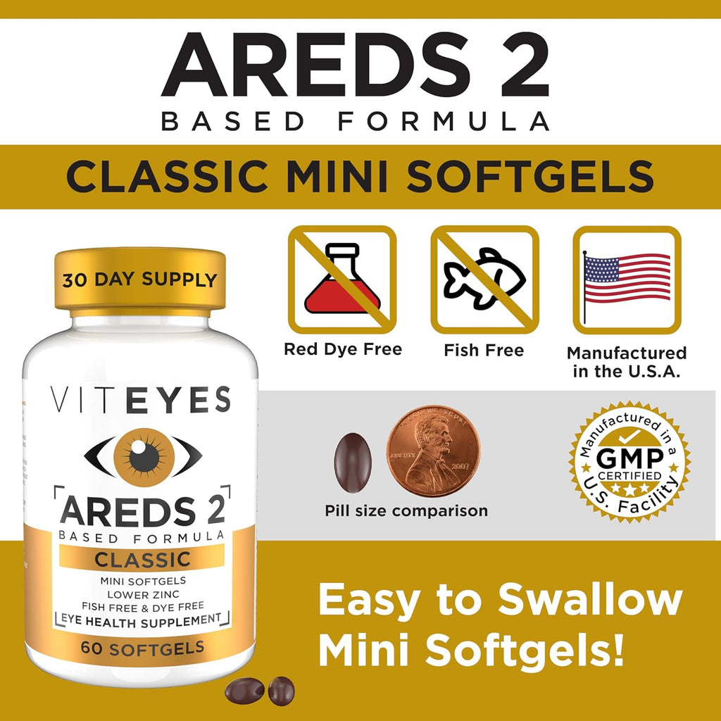 Viteyes AREDS 2 Classic Fórmula Macular en Cápsulas Blandas - 60 Softgels