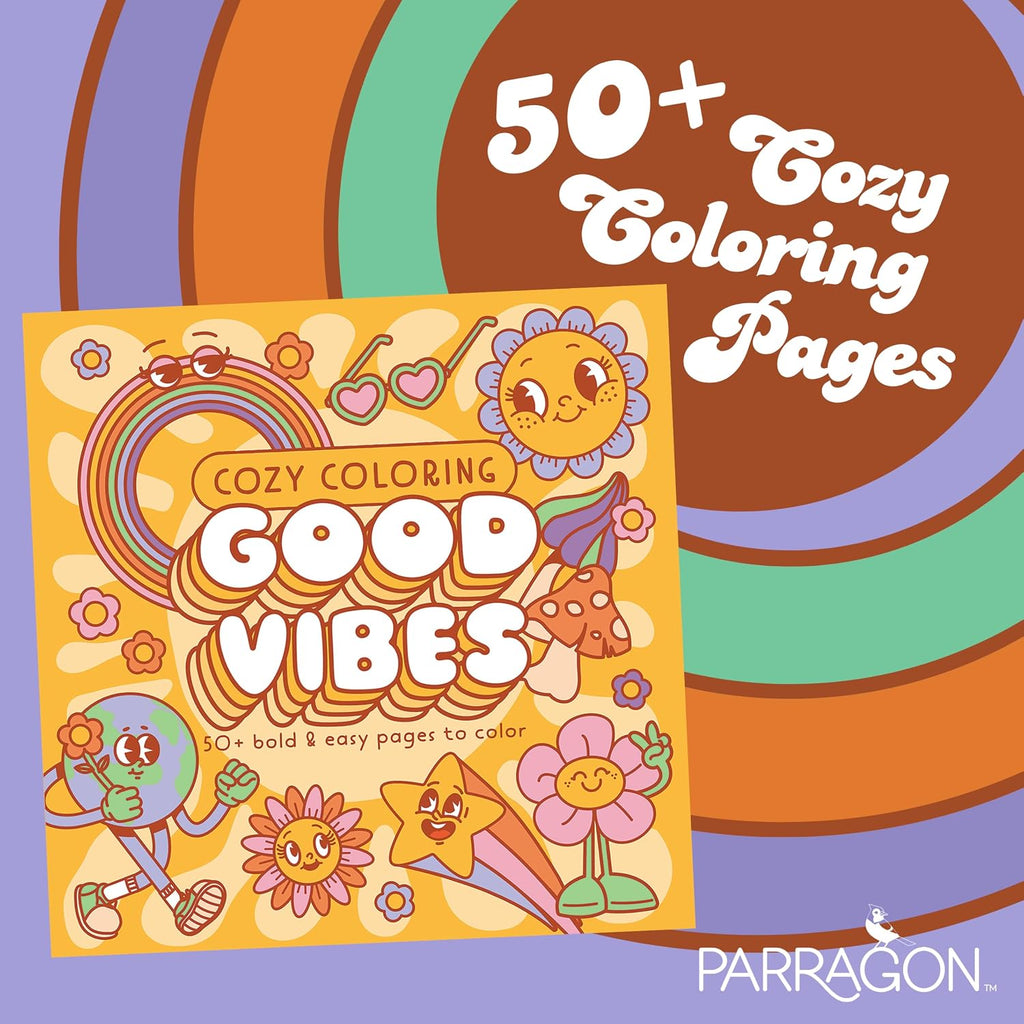 Cozy Coloring Good Vibes: Más de 50 Páginas Fáciles con Perforaciones para Colorear