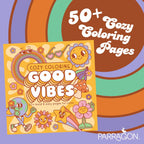 Cozy Coloring Good Vibes: Más de 50 Páginas Fáciles con Perforaciones para Colorear