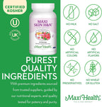 Maxi Health - Vitaminas para Cabello, Piel y Uñas con Biotina y Ácido Hialurónico - 120 Cápsulas