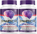(2 Pack) Synaptic XR Cápsulas, SynapticXR, Synaptic XR Core Focus, Synaptic XR Brain Caps, Synaptic XR Advanced Formula 120 Cápsulas para 2 Meses