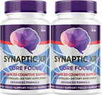 (2 Pack) Synaptic XR Cápsulas, SynapticXR, Synaptic XR Core Focus, Synaptic XR Brain Caps, Synaptic XR Advanced Formula 120 Cápsulas para 2 Meses