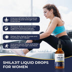 Shilajit Liquid Drops con Ashwagandha, Cúrcuma y Black Musli - Paquete de 2