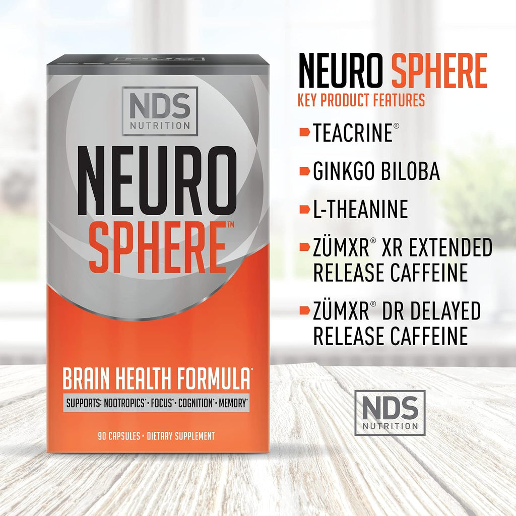 Neuro Sphere Fórmula para la Salud Cerebral - Nootrópico - 90 Cápsulas