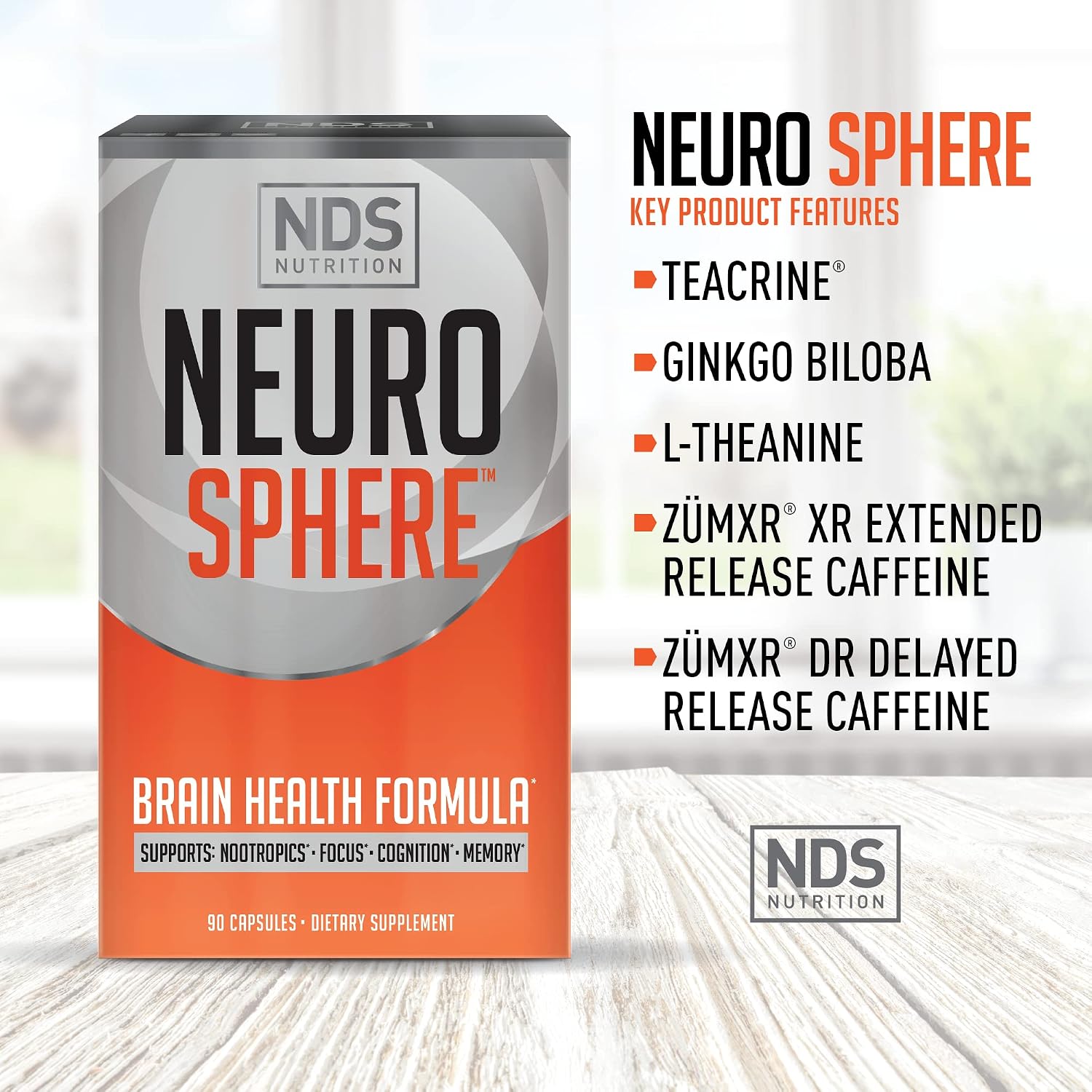 Neuro Sphere Fórmula para la Salud Cerebral - Nootrópico - 90 Cápsulas