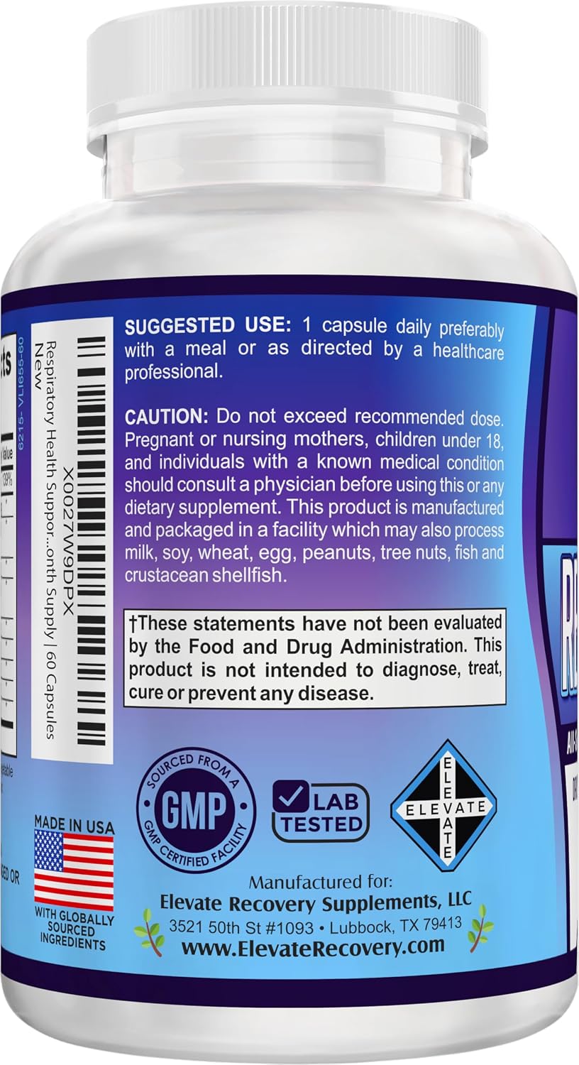 Respiratory-Max – Complejo de Apoyo Respiratorio (60 Cápsulas)
