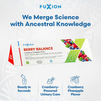 FuXion Berry Balance | Bebida Funcional para el Tracto Urinario | Probióticos y Antioxidantes | Sabor a Bayas Mixtas | 28 Sticks
