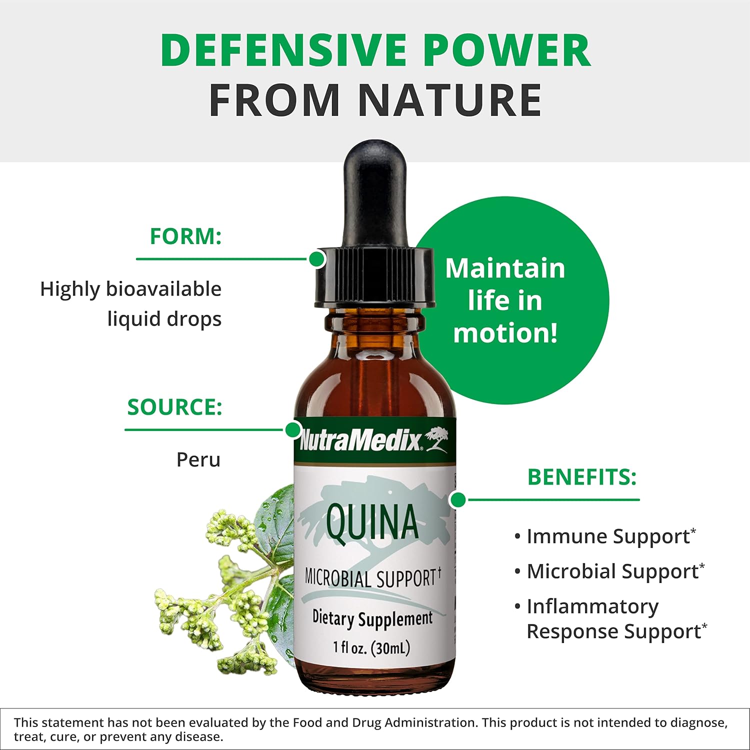NutraMedix Quina Extracto Herbal - 30 ml