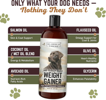All American Canine Perro Weight Gainer – Aceite de aguacate: Aporta vitamina E, antioxidantes y grasas – Image 3