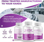 NURAFUSE Complejo B Activo con 5-MTHF, Vitamina B12, B6, Magnesio y Pimienta Negra – Apoyo para el Bienestar Cerebral, Salud Cardíaca y Nerviosa