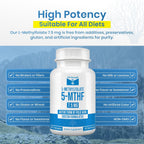 LifeStrength L-Metilfolato 7.5mg - 90 Cápsulas - Complemento de Folato Metilado Bioactivo