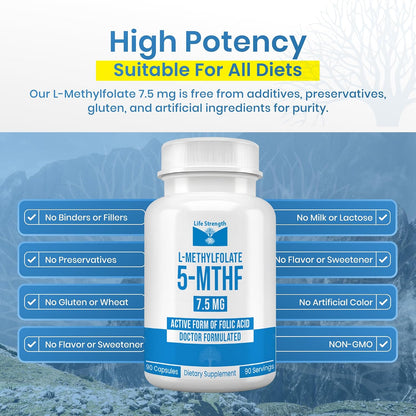 LifeStrength L-Metilfolato 7.5mg - 90 – Mujeres en edad fértil o embarazadas : Aunque la dosis de 7.5 mg es – Image 6