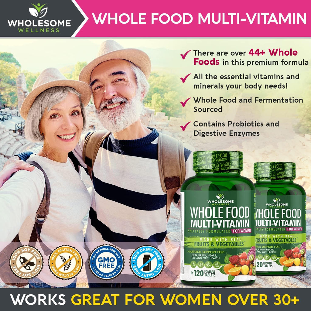 Wholesome Wellness Multivitamínico para Mujeres - 120 Comprimidos
