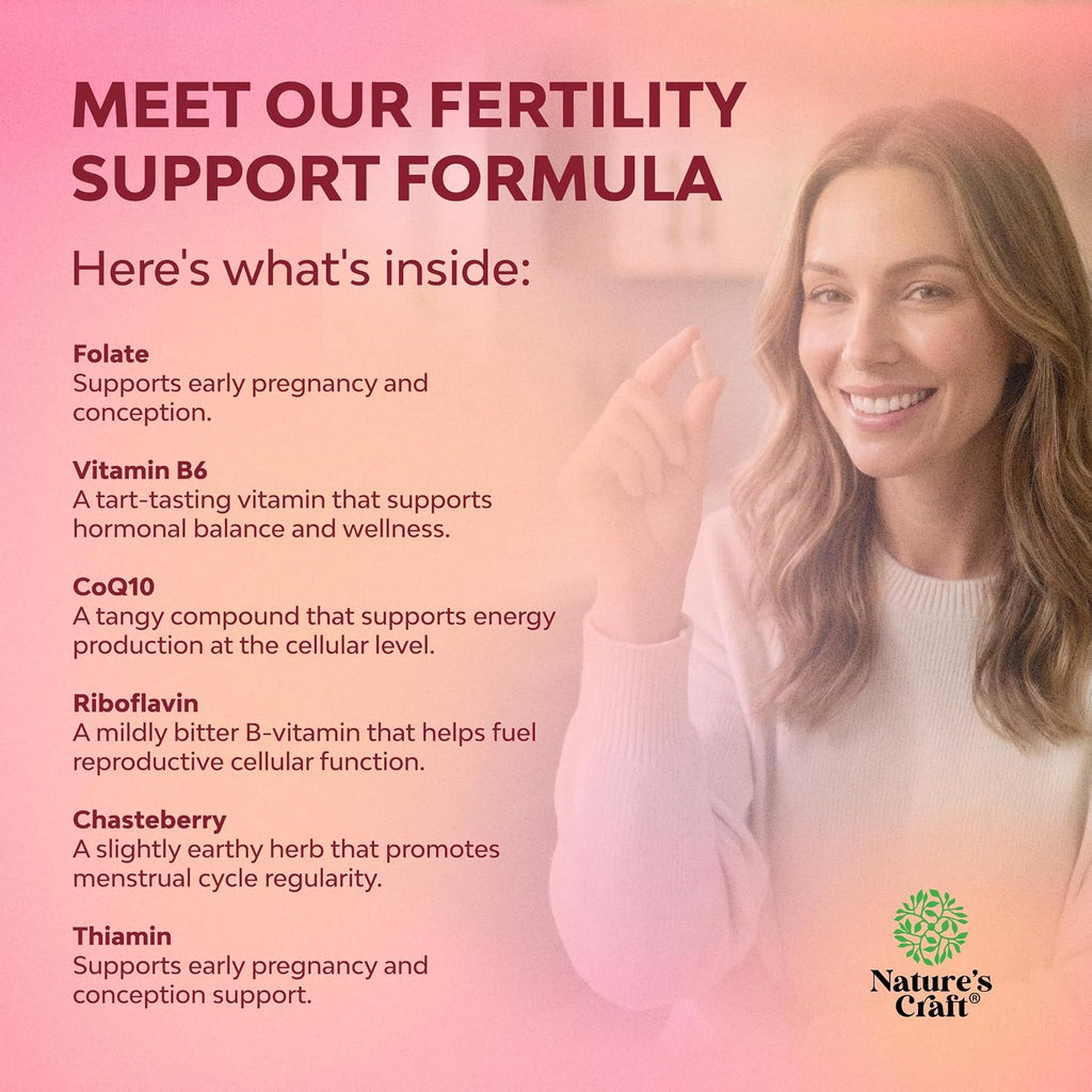 Suplemento de Fertilidad Femenina con Multivitaminas Prenatales - 120 Cápsulas