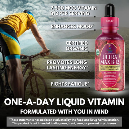 Ultra Max B12 5000 mcg Gotas Sublinguales de – Tasa de absorción: Hasta un 98% según el fabricante. – Image 4