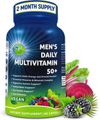 Men's Daily Multivitamin 50 Plus - Multivitamínico Vegano para Hombres 50+