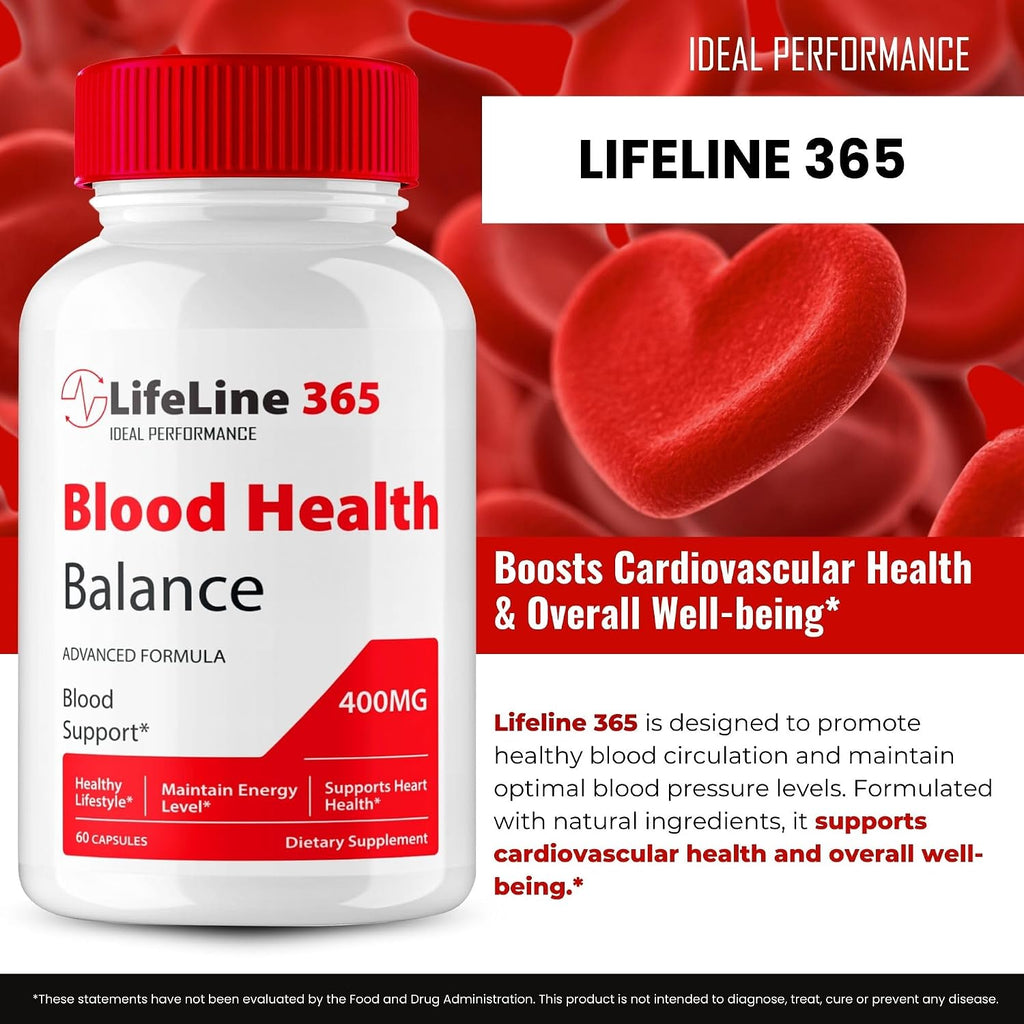 Lifeline 365 Advanced Blood Support Formula - 60 Cápsulas