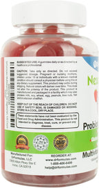 DrFormulas Multivitamin Gummies with Omega 3 and Probiotics for Kids and Adults