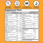 NutraBio MultiSport Men's Multivitamin - 33 Vitamins and Minerals - 120 Capsules