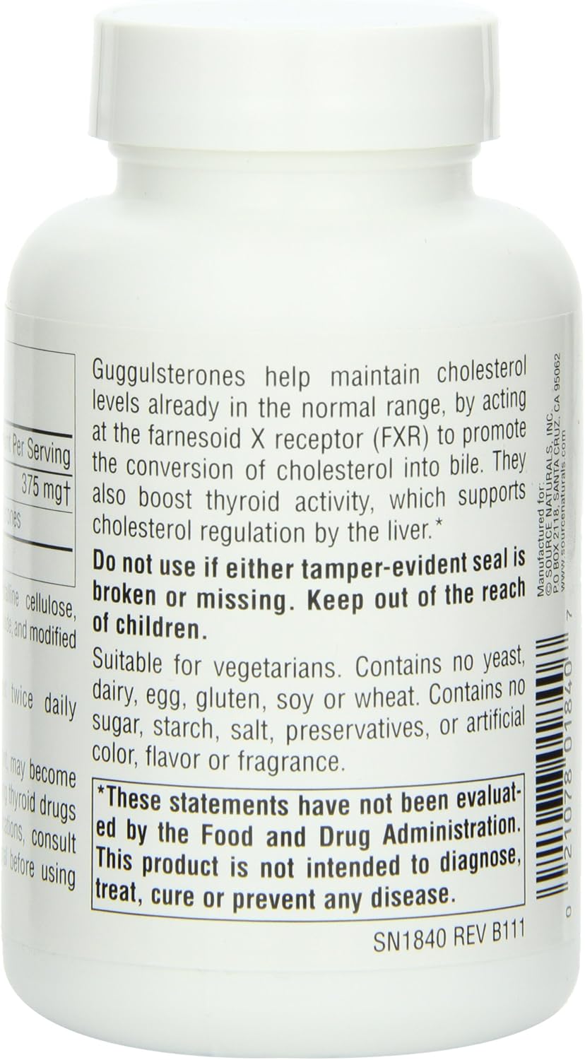 Source Naturals Guggulsterones 37.5 mg - 120 Comprimidos