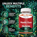 Gominolas de Mastic Gum 1000 mg - Apoyo Digestivo Natural, Resina de Pistacia Lentiscus, Vegano, Sin Gluten, 60 Gomitas
