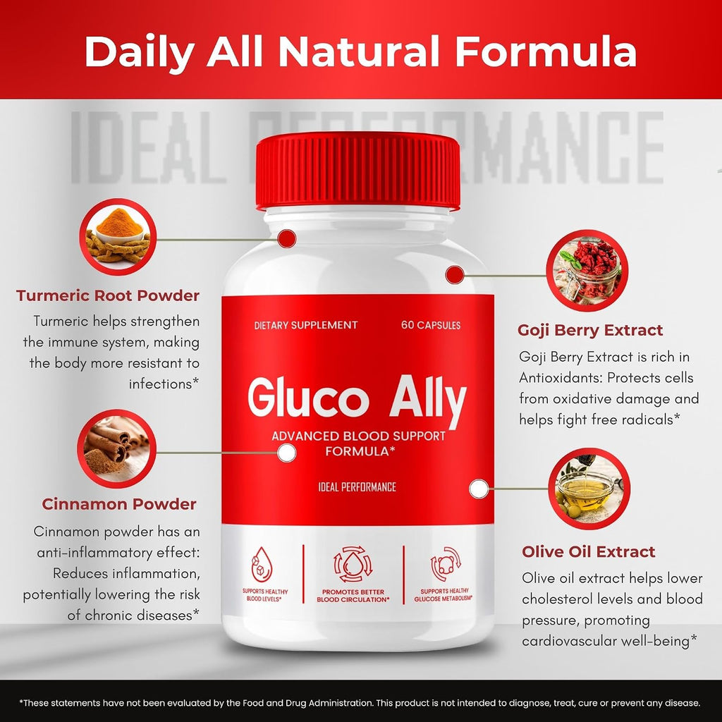Gluco Ally Cápsulas - Suplemento de Bienestar y Salud