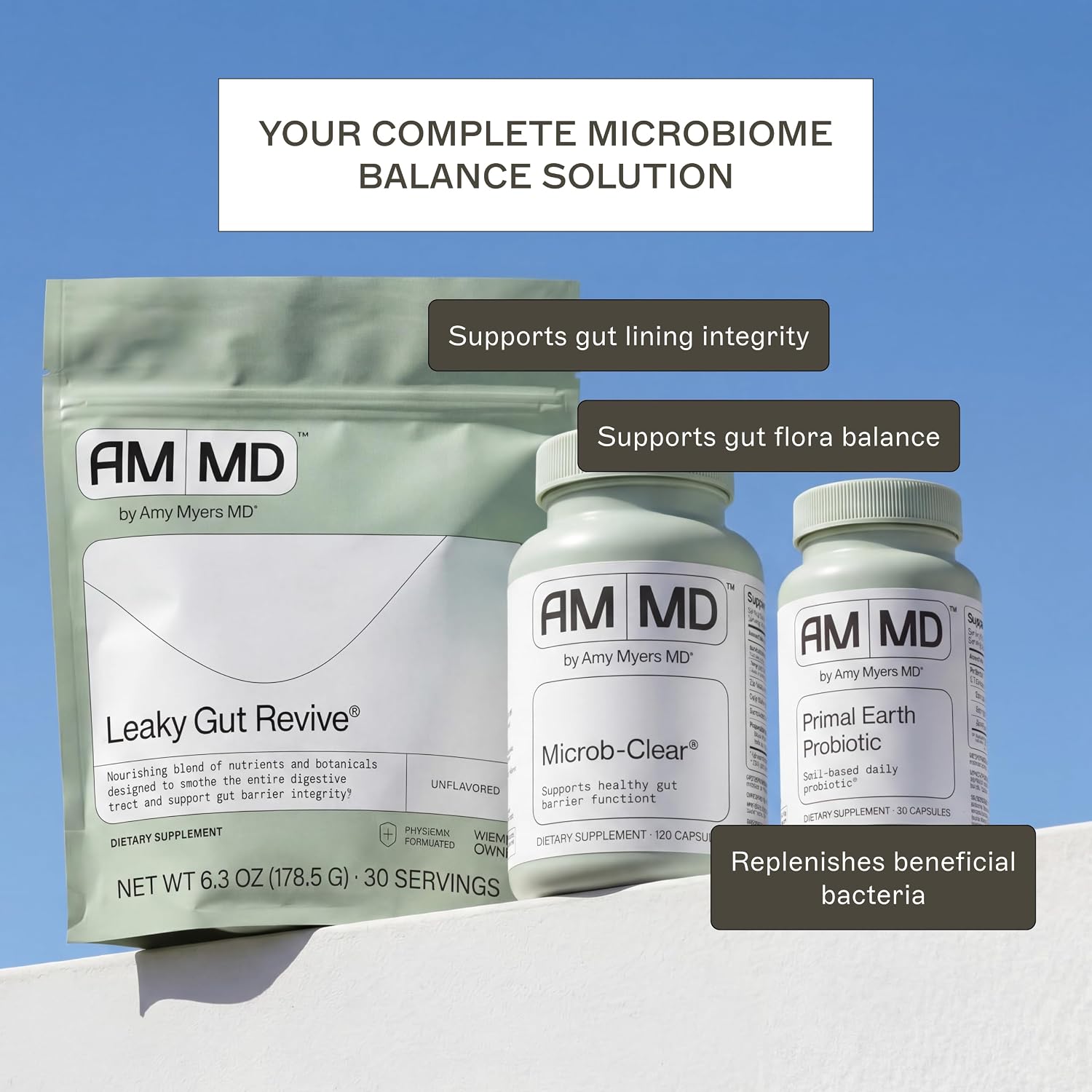 Amy Myers MD Microb-Clear - Apoyo al Equilibrio del Microbioma - 120 Cápsulas