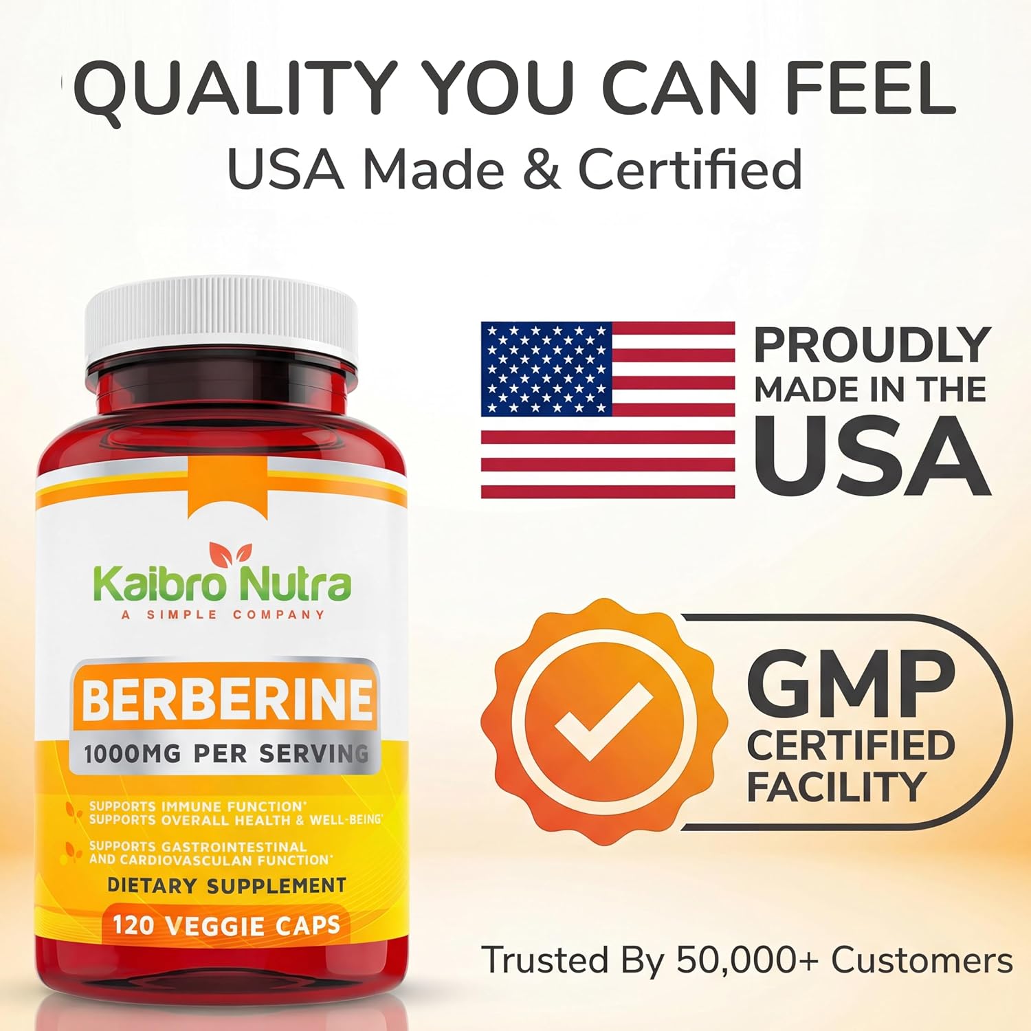 Berberina HCL 1000mg - Suplemento de Berberina, Vegano y Sin Gluten (120 Cápsulas)