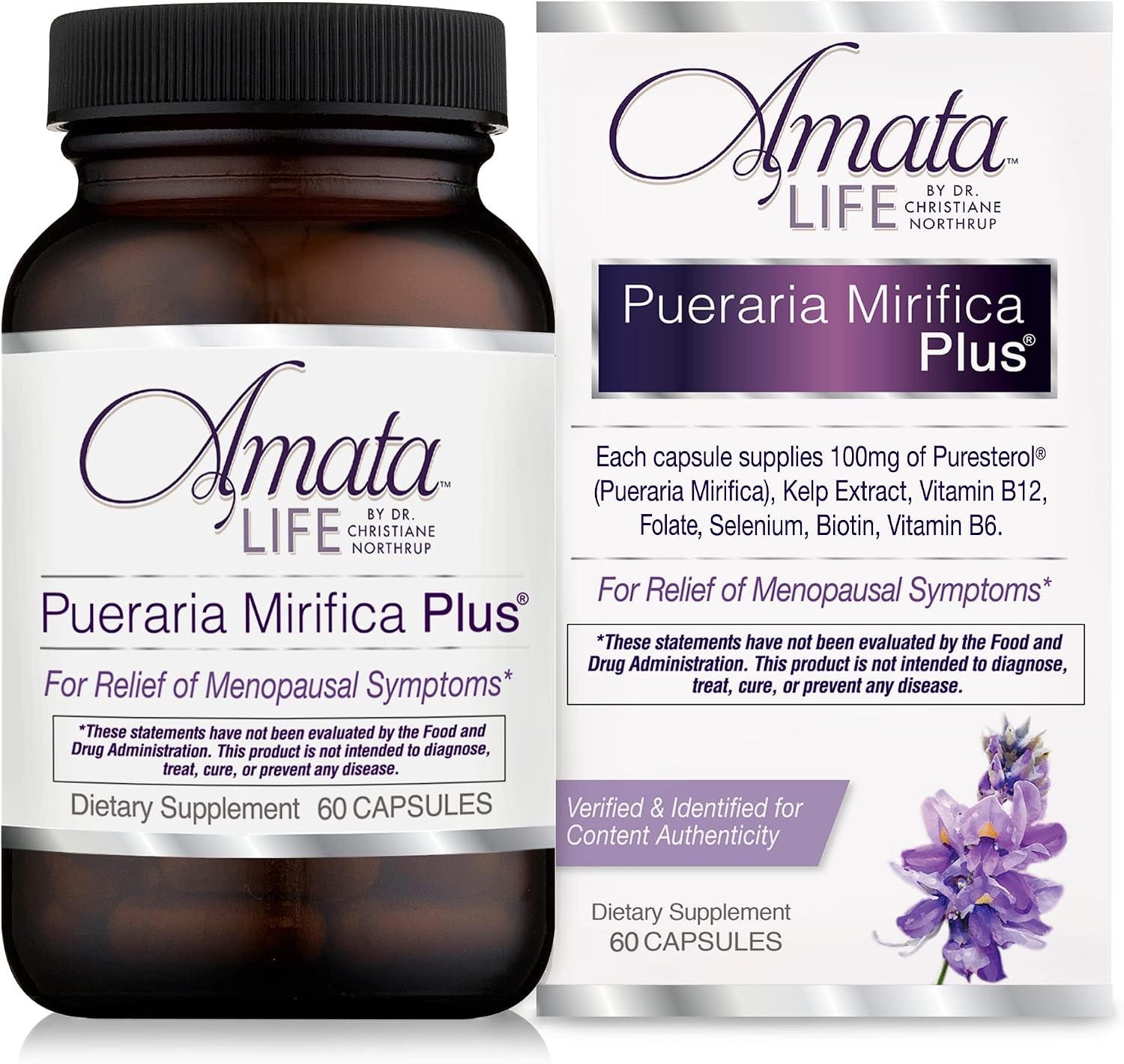 Amata Life Pueraria Mirifica Plus - 60 Cápsulas