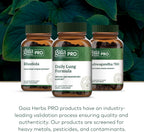 GAIA HERBS PRO Fórmula Pulmonar Diaria - Apoyo a la Salud Respiratoria - Suplemento con Hoja de Gordolobo, Raíz de Malvavisco y Más - Vegano, Sin Gluten, Sin Soja - 60 Cápsulas Líquidas