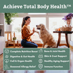 Canine Complete - Polvo Multivitamínico para Perros - 900 g - Vitaminas Diarias para Alimentación Casera - Salud Inmunológica, Piel, Pelaje y General - Todas las Razas - 90 Dosis