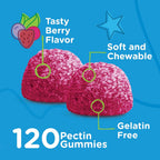 Viteey Vitamin D3 Gominolas para Niños 25mcg (1000 UI) - Sabor a Bayas - 120 Gominolas