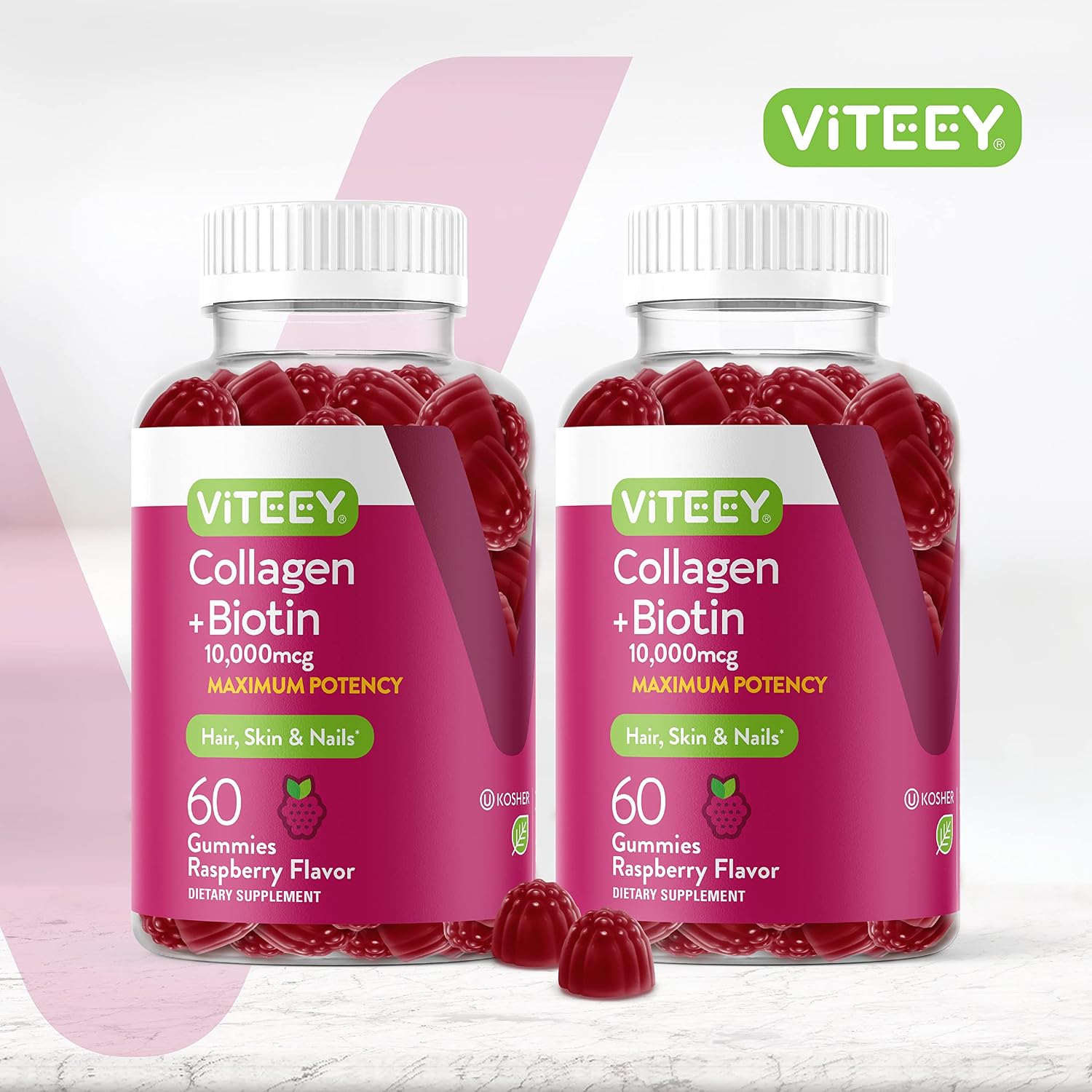 Viteey Gominolas de Colágeno y Biotina