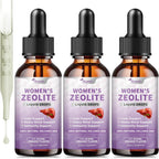 Gotas Premium de Zeolita para Mujeres - 99%+ Ceniza Volcánica Natural Pura con Vitamina B12 y D3 - 118 ml