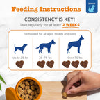 Zesty Paws Multivitamínico para Perros Senior - Snacks con Glucosamina, Probióticos y Omega-3 - 90 uds.