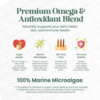 Nourish Pet Co. Fitoplancton Omega y Multivitamínico para Perros y Gatos – Suplemento de Omega-3 de Fitoplancton – Fórmula de Bienestar para Piel, Pelaje, Articulaciones, Equilibrio Inmune y Vitalidad 80g