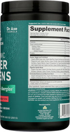 Ancient Nutrition SuperGreens en polvo con probióticos, sabor sandía orgánica, 25 porciones