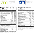 Body Wise Multi-Vitamin/Mineral Daily Nutrition Supplement – Right Choice AM y PM – 540 Comprimidos (90 Días)