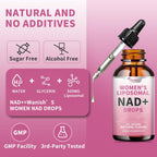 Wanish Liposomal NAD Líquido 500 mg para Mujeres - Nicotinamida, Vegano, Sin Azúcar, 60 ml