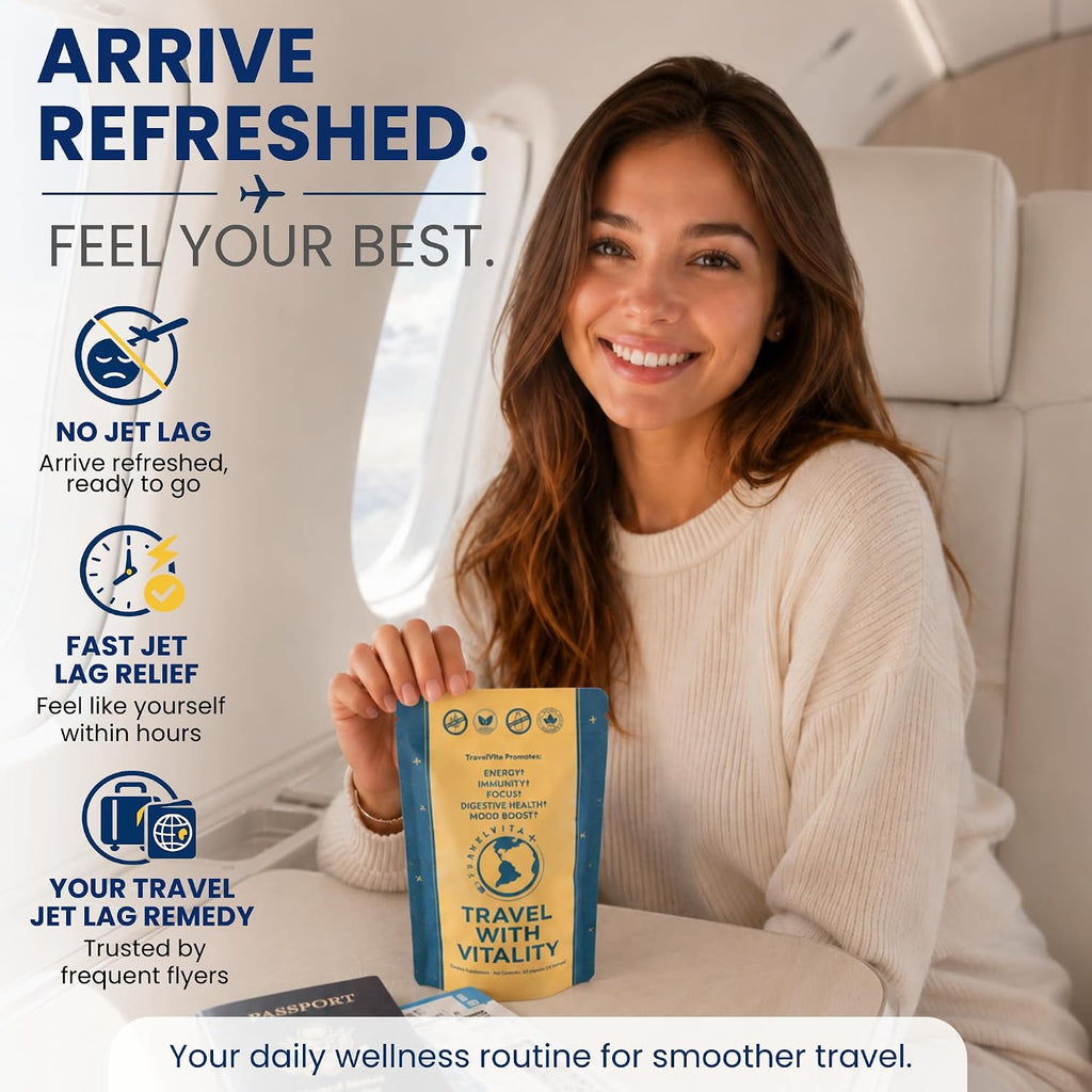 TravelVita Natural Travel Pills - Complemento para viajes (30 días)