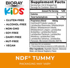 BIORAY Kids NDF Tummy Probiótico Infantil - 11 Cepas - 60 ml (2 fl oz) - Sabor Frambuesa