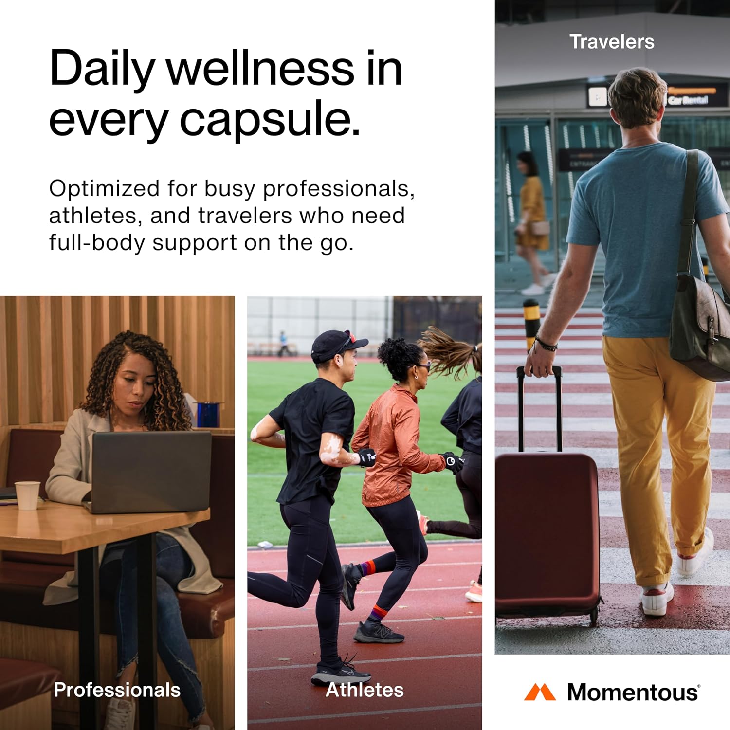 Momentous Essential Multivitamin – Complejo de Vitaminas y Minerales para Hombres y Mujeres