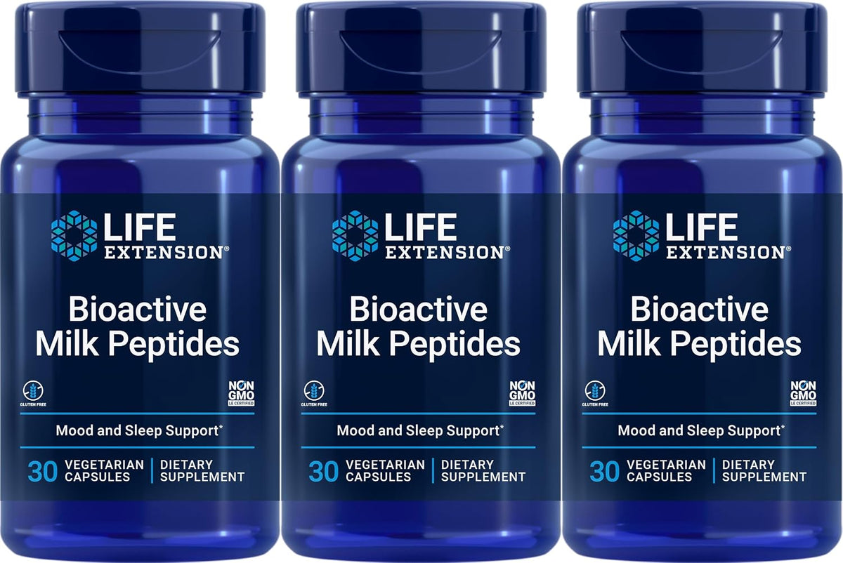 Life Extension Péptidos Bioactivos de Leche – Apoyo a la relajación y reducción del estrés – Image 1