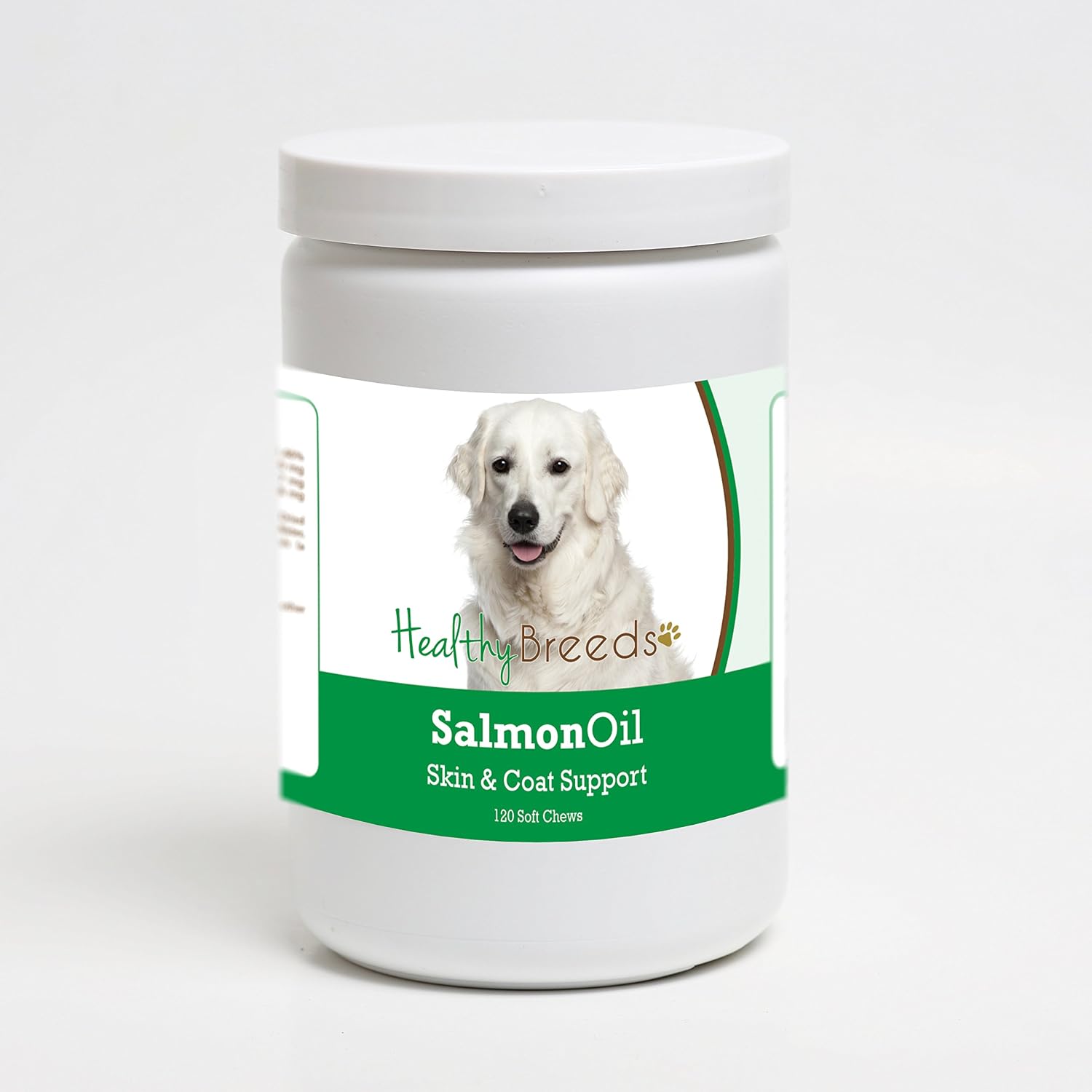 Healthy Breeds Snacks de Aceite de Salmón para Perros Kuvasz, 120 unidades
