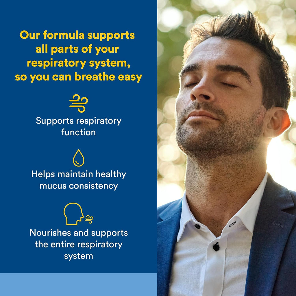 Salud Pulmonar, Bronquial y Sinusal de Natural Factors, Suplemento Natural para la Salud Respiratoria, 45 comprimidos