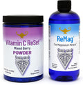 RnA ReSet ReMag y Vitamina C Reset Bundle – Suplemento Líquido de Magnesio (480 ml) y Polvo de Vitamina C Sabor a Bayas (420 g)