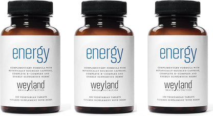Weyland Brain Nutrition Energy 100 Comprimidos (Pack de 3) – Image 1